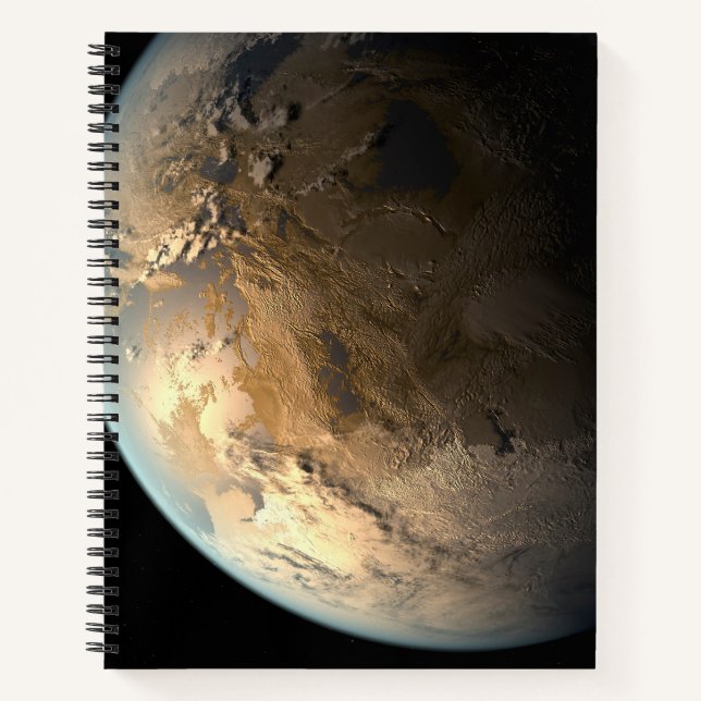 Carnet Kepler-186f Orbitant Une Étoile Éloignée. (Devant)