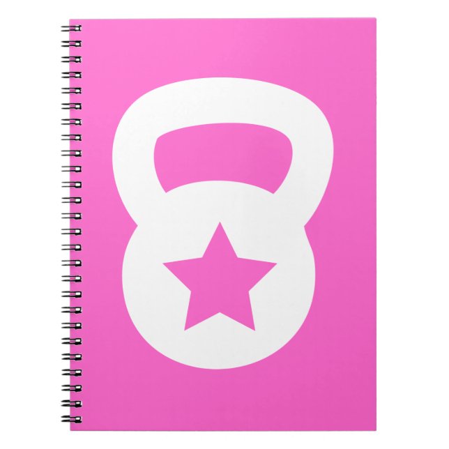 Carnet Kettlebell avec une étoile vide (Devant)