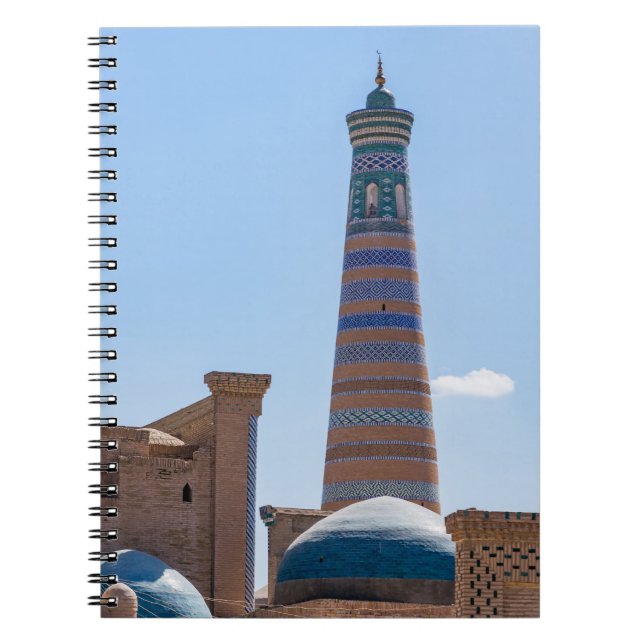 Carnet Khiva, Ouzbékistan - Minaret Islam Khodja (Devant)