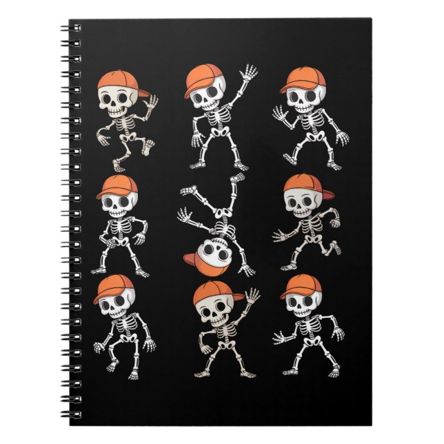 Carnet Kids Dancing Skeleton Halloween (Devant)
