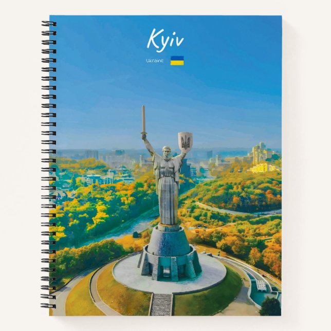Carnet Kiev, Ukraine - Monument de la mère Ukraine Spiral (Devant)