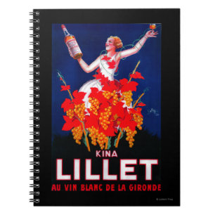 Carnet Kina Lillet Poster Vintage Europe