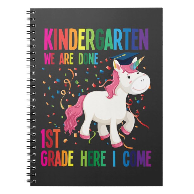 Carnet Kindergarten Graduation Surprise First Grade Kids (Devant)