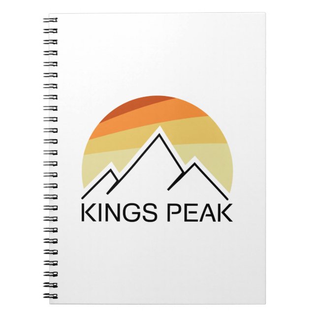 Carnet Kings Peak Utah Retro (Devant)