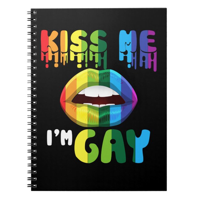 Carnet Kiss Me I'm Gay Gay Pride (Devant)