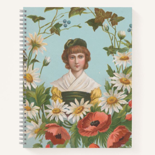 Carnet Kitschy Retro German Valentine's Card, 1884 (Devant)