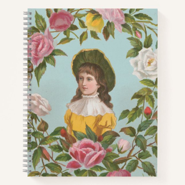 Carnet Kitschy Vintage German Valentine's Card, 1884 (Devant)