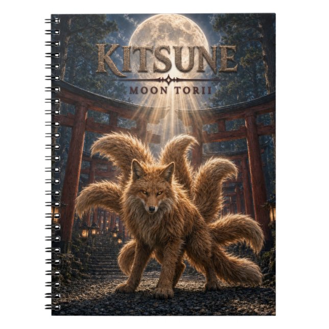 Carnet Kitsune Moon Torii Dark Cinema (Devant)