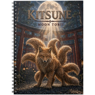 Carnet Kitsune Moon Torii Dark Cinema
