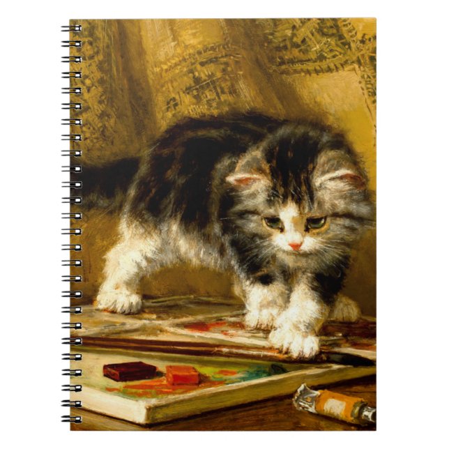 Carnet Kitten avec peinture et brosses (Devant)