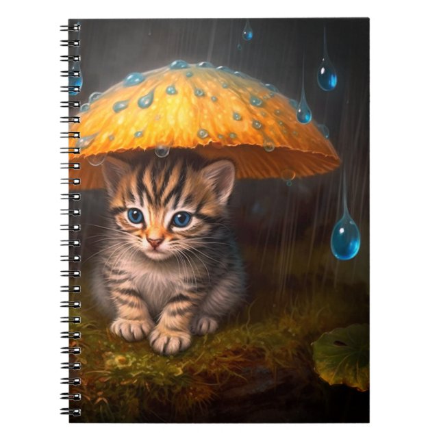 Carnet Kitten dans la pluie (Devant)