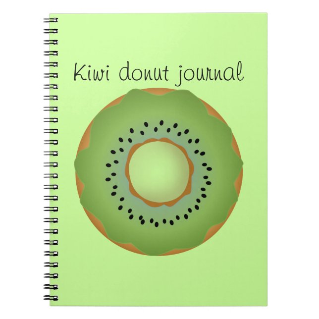 Carnet kiwi donut (Devant)