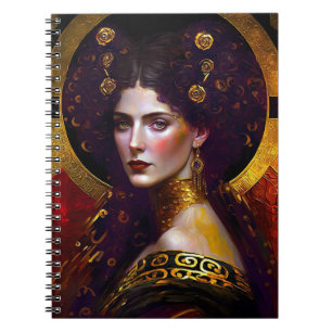Carnet Klimt Inspired Queen Goddess Notebook