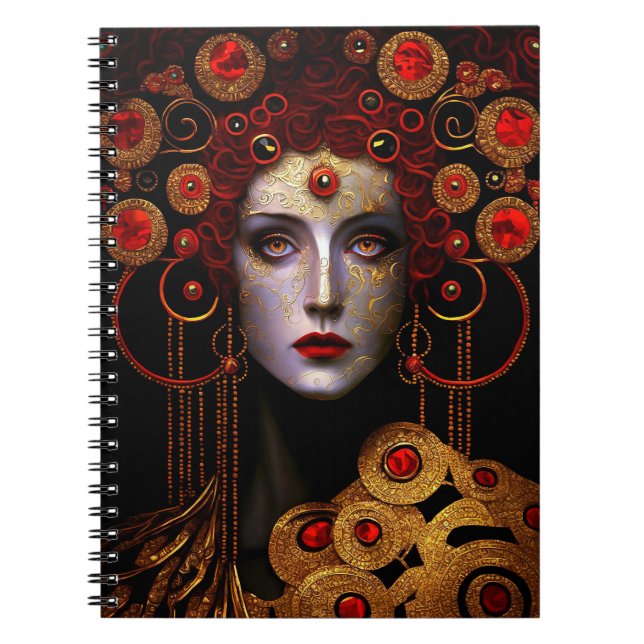 Carnet Klimt Inspirée Déesse Reine (Devant)