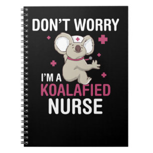 Carnet Koala Bear Koalafied Nurse Funny Koala Cadeau Koal