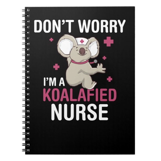 Carnet Koala Bear Koalafied Nurse Funny Koala Cadeau Koal (Devant)