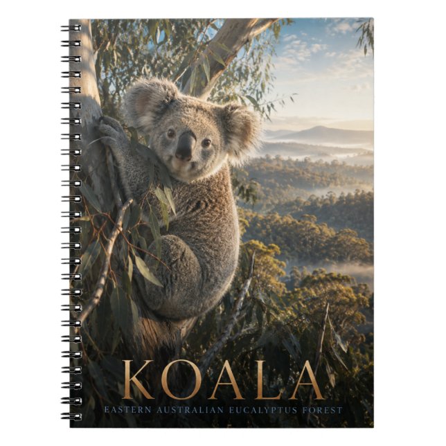 Carnet Koala Forêt d'Eucalyptus ANIMAUX (Devant)