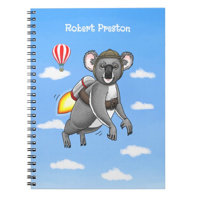Carnet Koala Fusée (Devant)