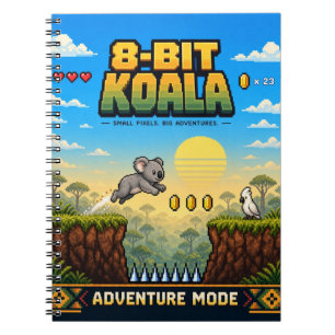 Carnet Koala, Rétro Pixel Art 8-Bit