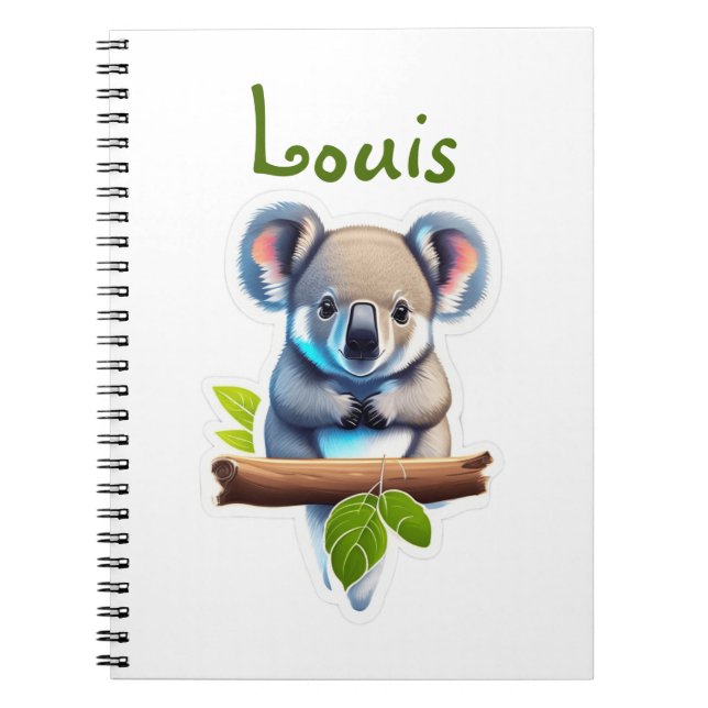Carnet Koala sur bambou (Devant)