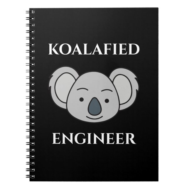 Carnet Koalafied Engineer Cute Koala Funny Job Pun (Devant)