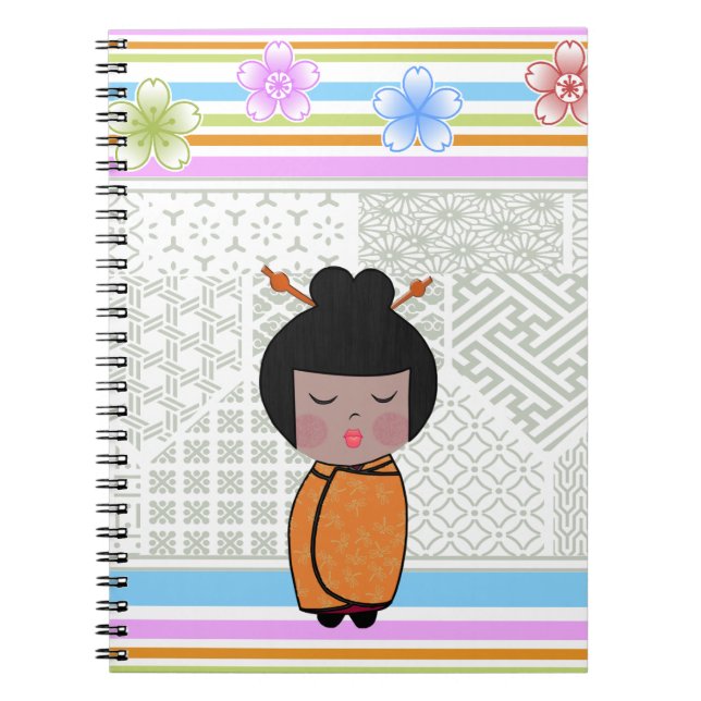 Carnet kokeshi dragonflies (Devant)