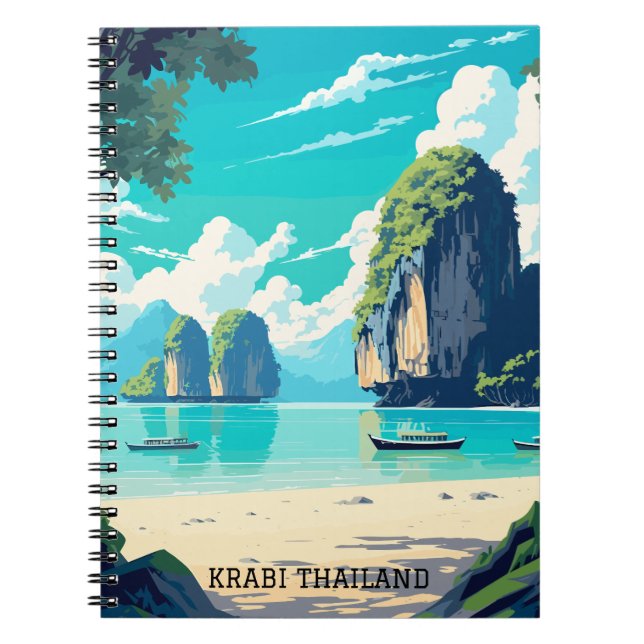 Carnet Krabi Thaïlande Beach Paradise Travel (Devant)