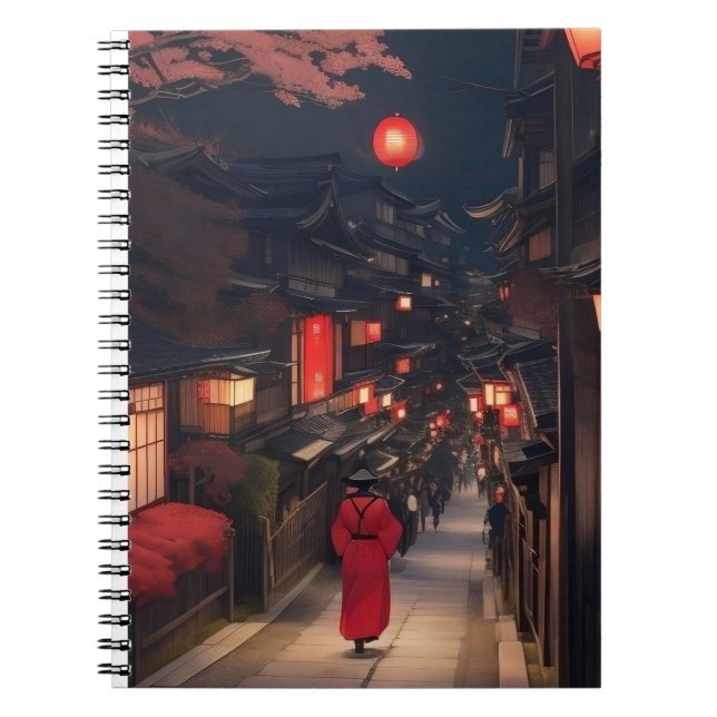 Carnet Kyoto Night Lanterns Notebook (Devant)
