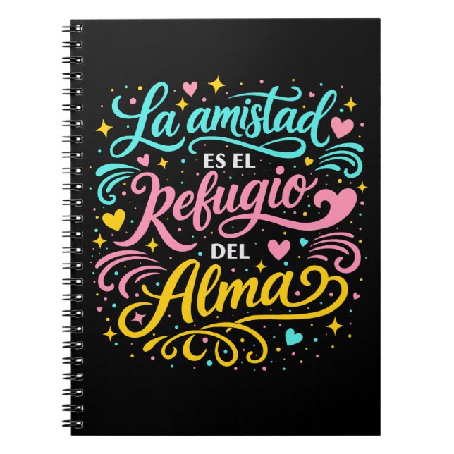 Carnet La amistad es el refugio del alma (Devant)