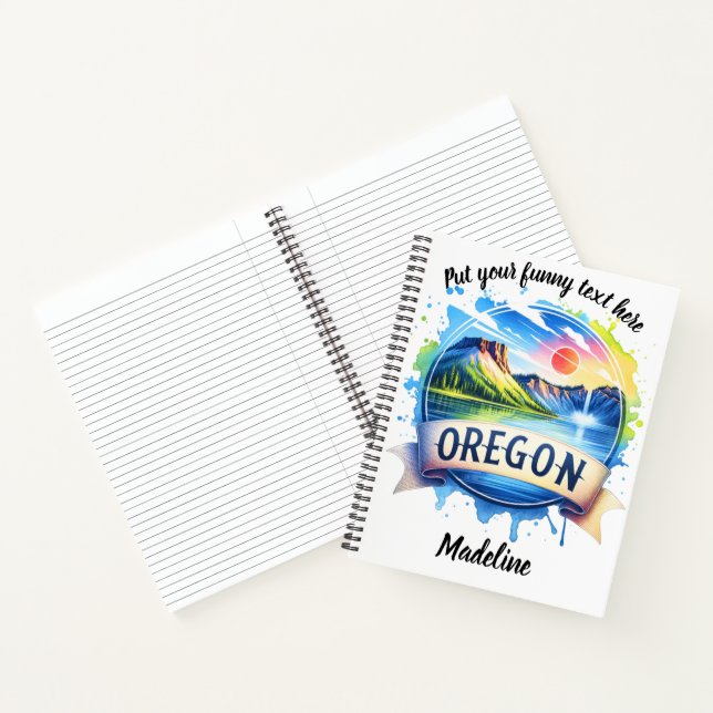 Carnet La beauté de l'Oregon dans un art vibrant (Intérieur)
