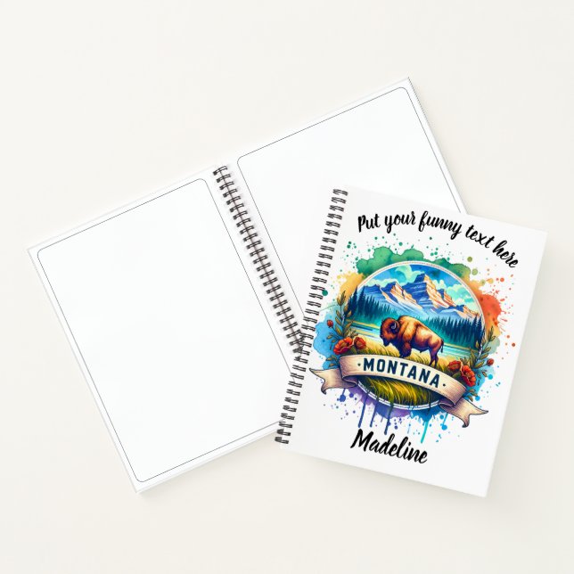 Carnet La beauté et la faune du Montana en aquarelle (Intérieur)