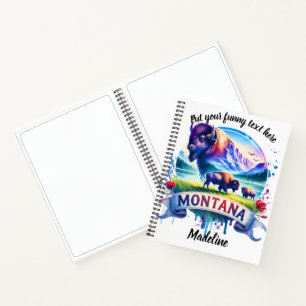 Carnet La beauté et la faune vibrantes du Montana à l'aqu