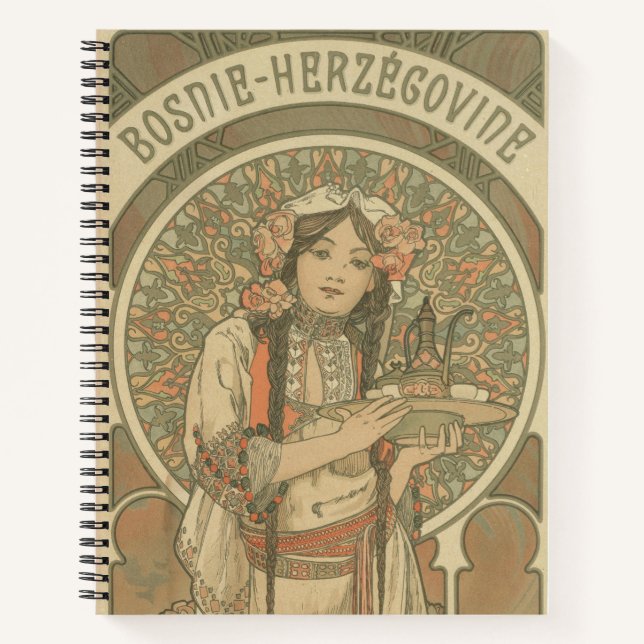 Carnet La Bosnie-Herzégovine par Alphonse Mucha (1900) (Devant)