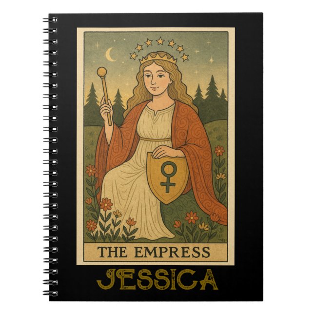 Carnet La carte de tarot de l'Impératrice unisexe (Devant)