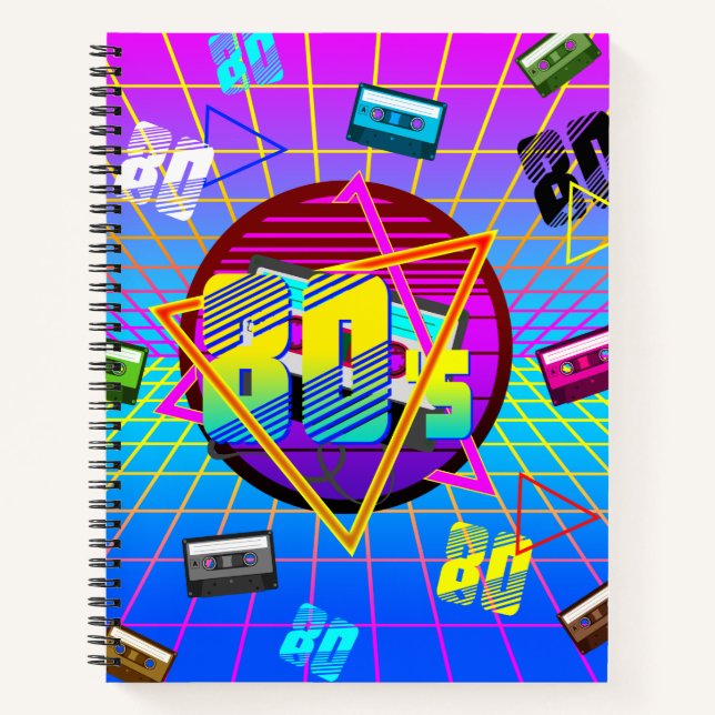 Carnet La cassette rétro des années 80 (Devant)