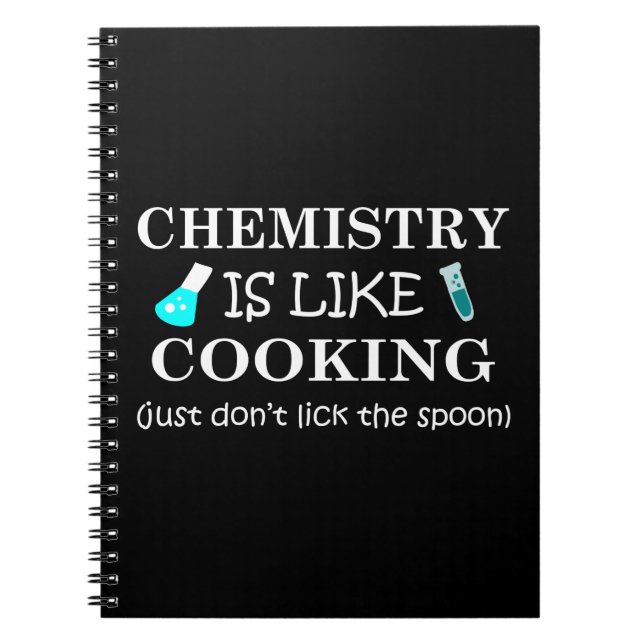 Carnet la chimie est comme la cuisine citation drôle de c (Devant)