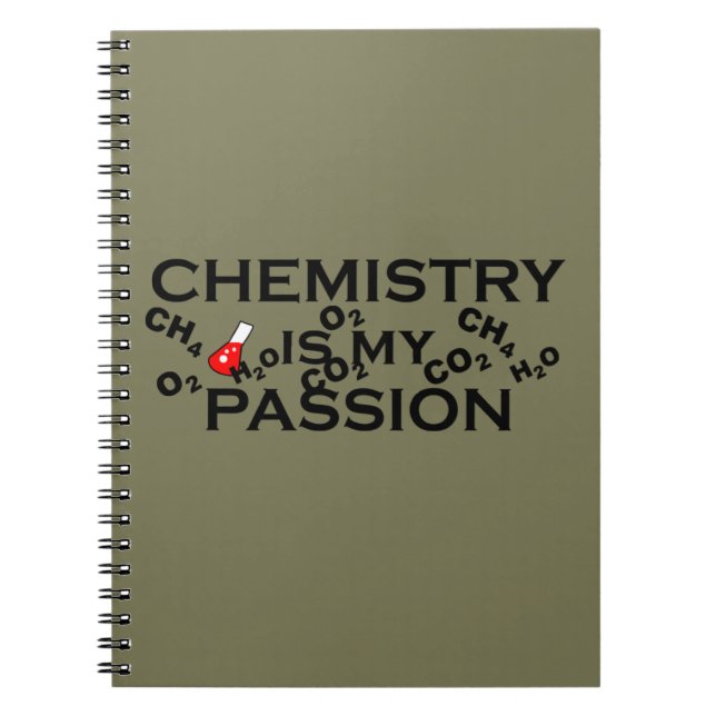 Carnet la chimie est ma passion drôle chémotiste (Devant)