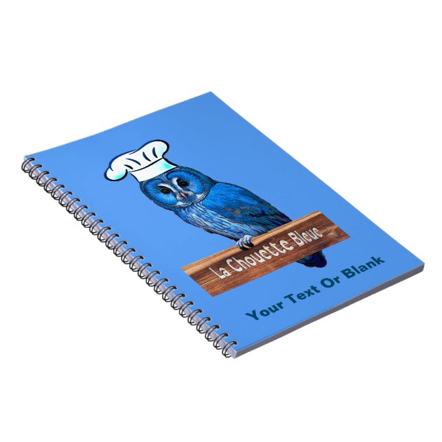 Carnet La Chouette Bleue Café (Côté Droit)