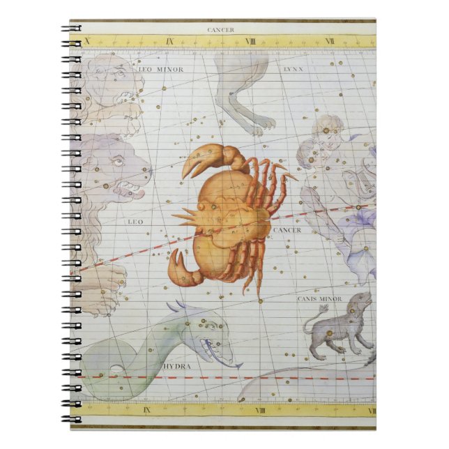 Carnet La constellation de Cancer, plaquent 4 du 'atlas (Devant)