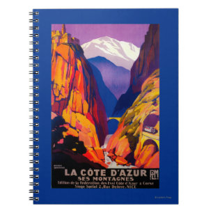 Carnet La Côte d'Azur Poster Vintage Europe 2