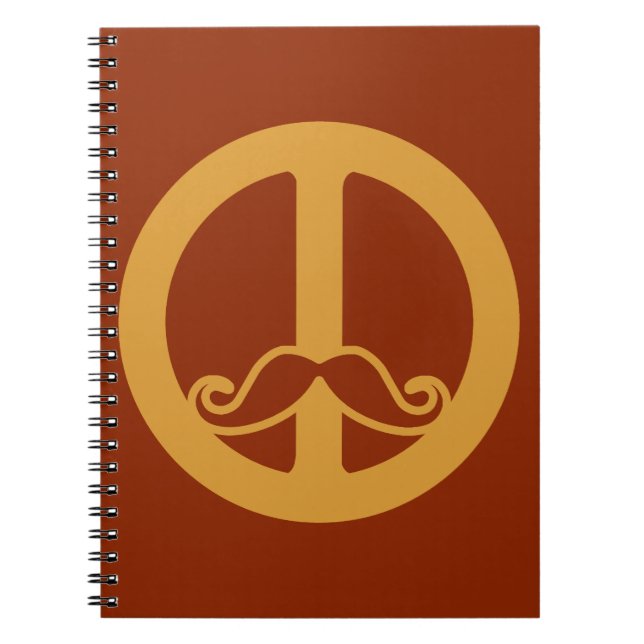Carnet La coutume Peace Stache (Devant)