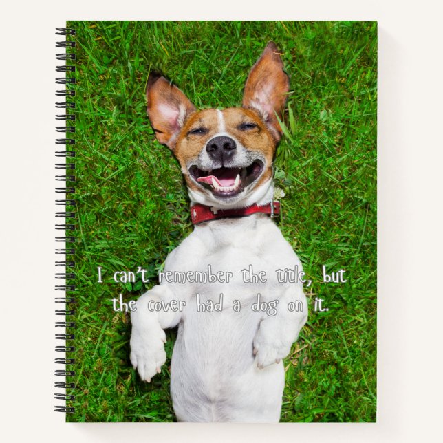 Carnet La couverture avait un chien dessus (Devant)