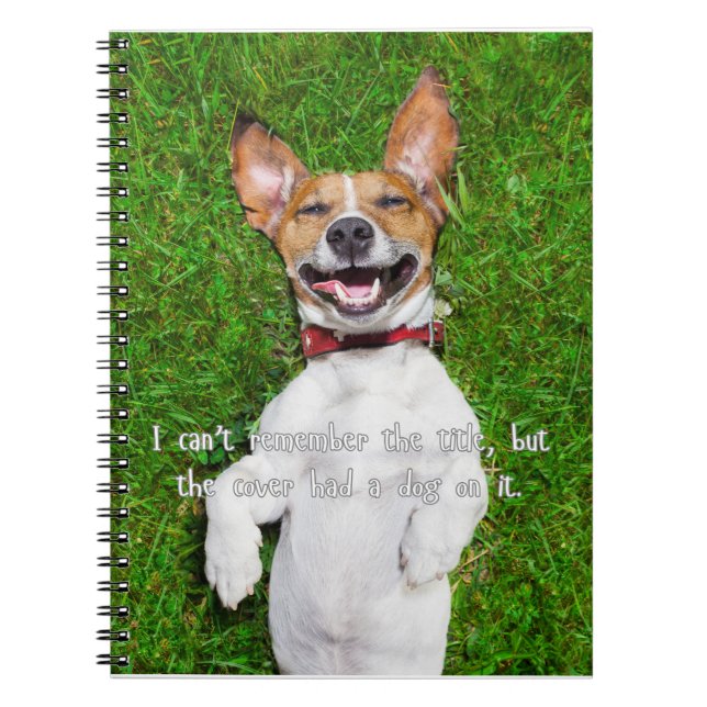 Carnet La couverture avait un chien dessus (Devant)