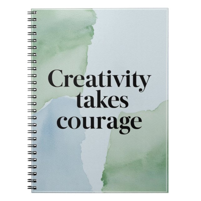 Carnet La créativité exige du courage (Devant)