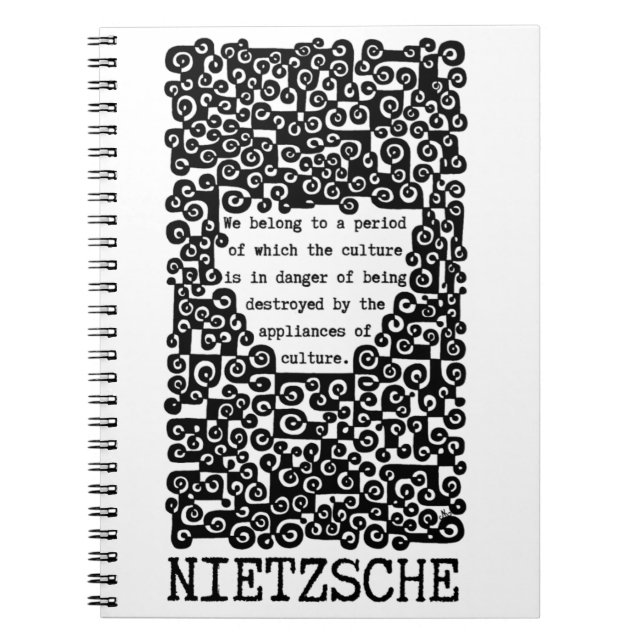 Carnet La CULTURE est en danger citation de Nietzsche (Devant)