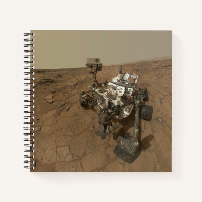 Carnet La Curiosité A Rover Sur La Surface De Mars. (Devant)