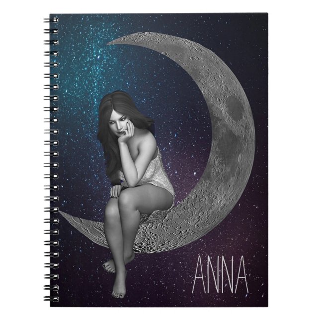 Carnet La Dame sur la Lune (Devant)