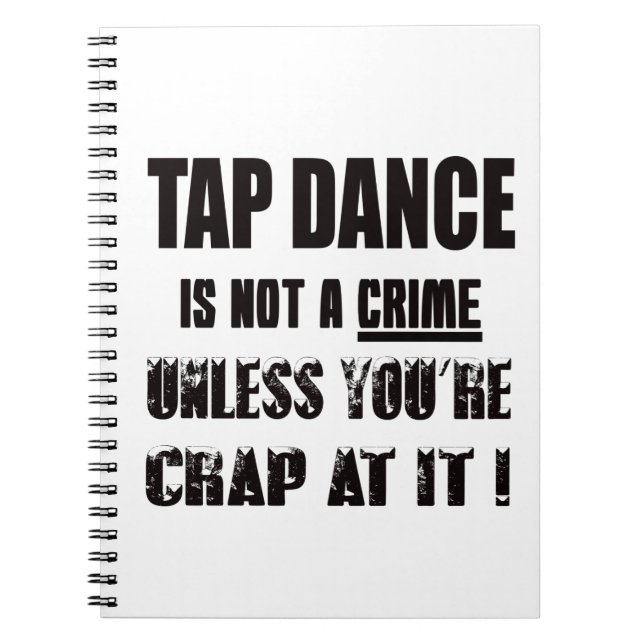 Carnet La danse de robinet n'est pas un crime (Devant)