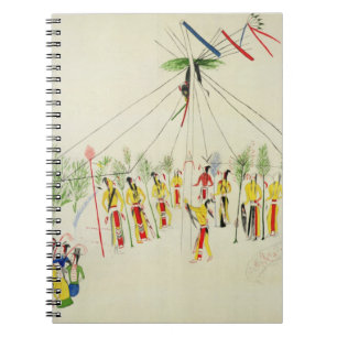 Carnet La danse de Sun de Shoshone (colorant sur la