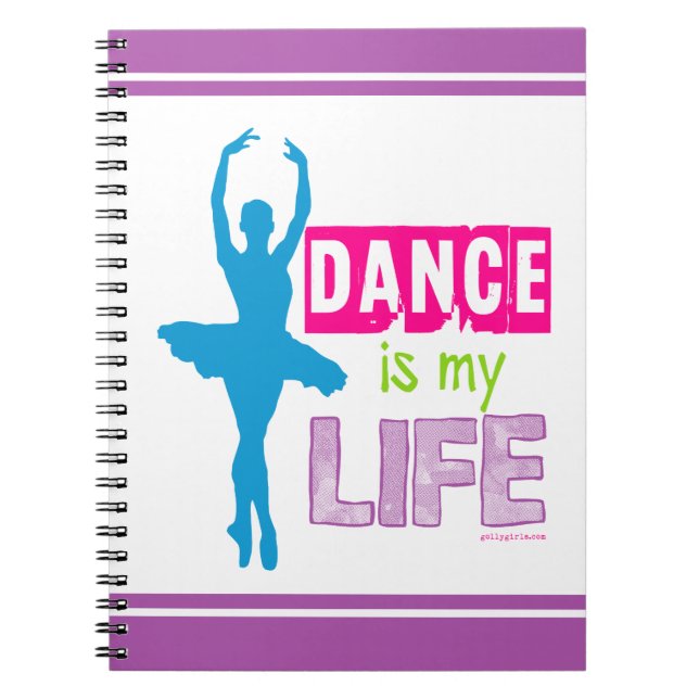 Carnet La danse est ma vie (Devant)